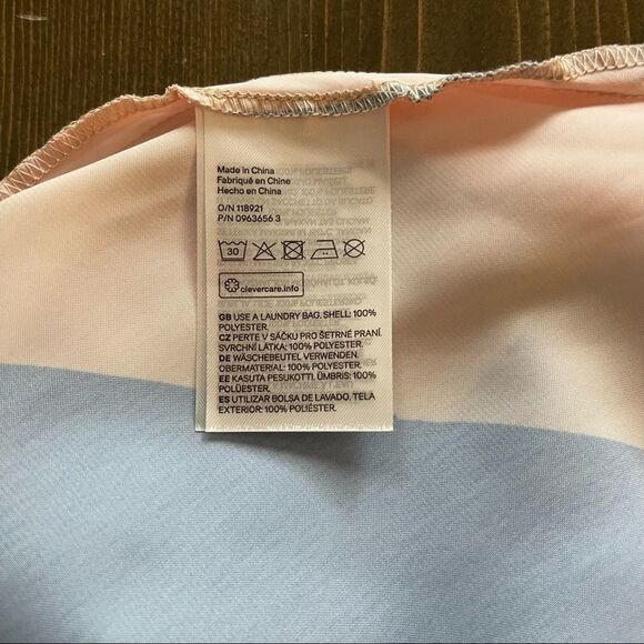 H&M X Lemlem Vertical Stripe Blue, Cream Blogger Favorite Slip Dress NWT - Picture 11 of 12